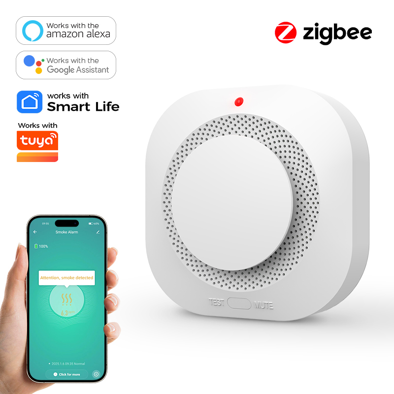 Smoke Detector Interconnected - ZIGBEE Rauchmelder für Heimsicherheit - Fortschrittlicher