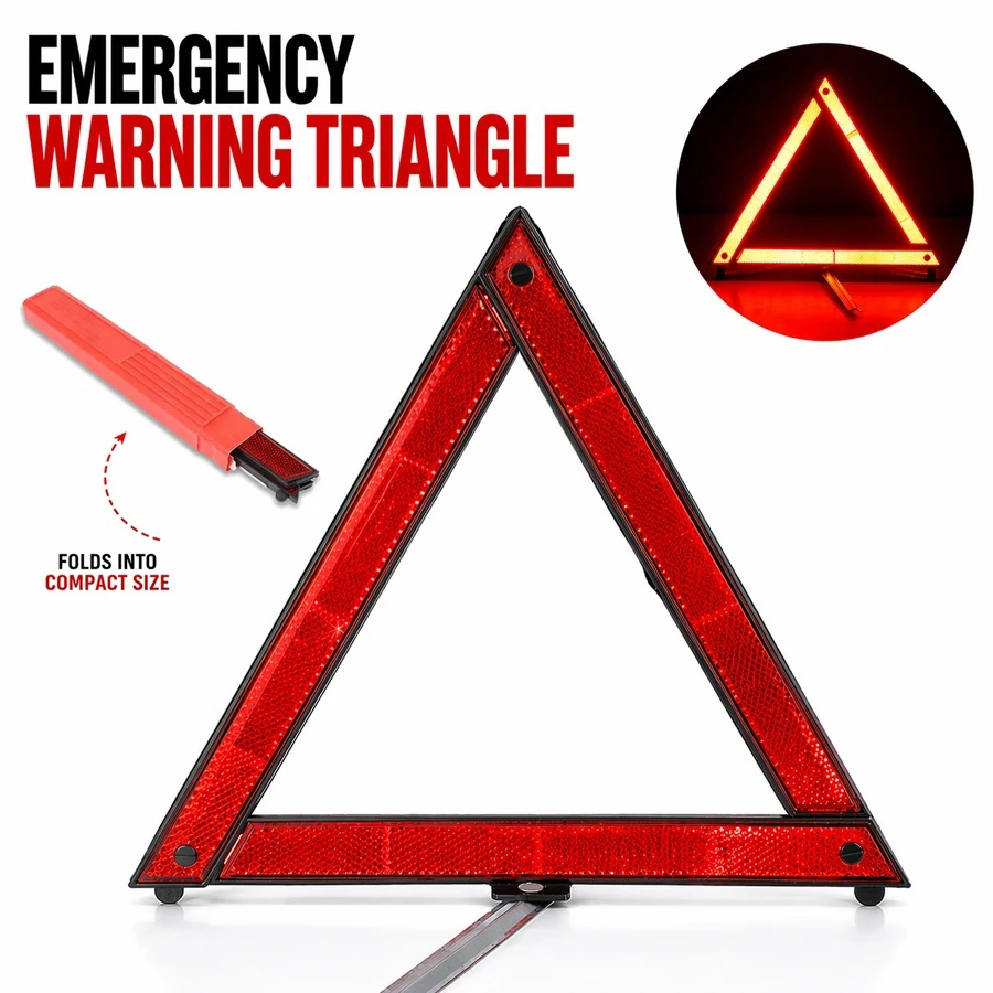 Emergency Exit Sign - Auto-Stativ Faltbares Warnschild Reflektor Rotes Reflektierendes