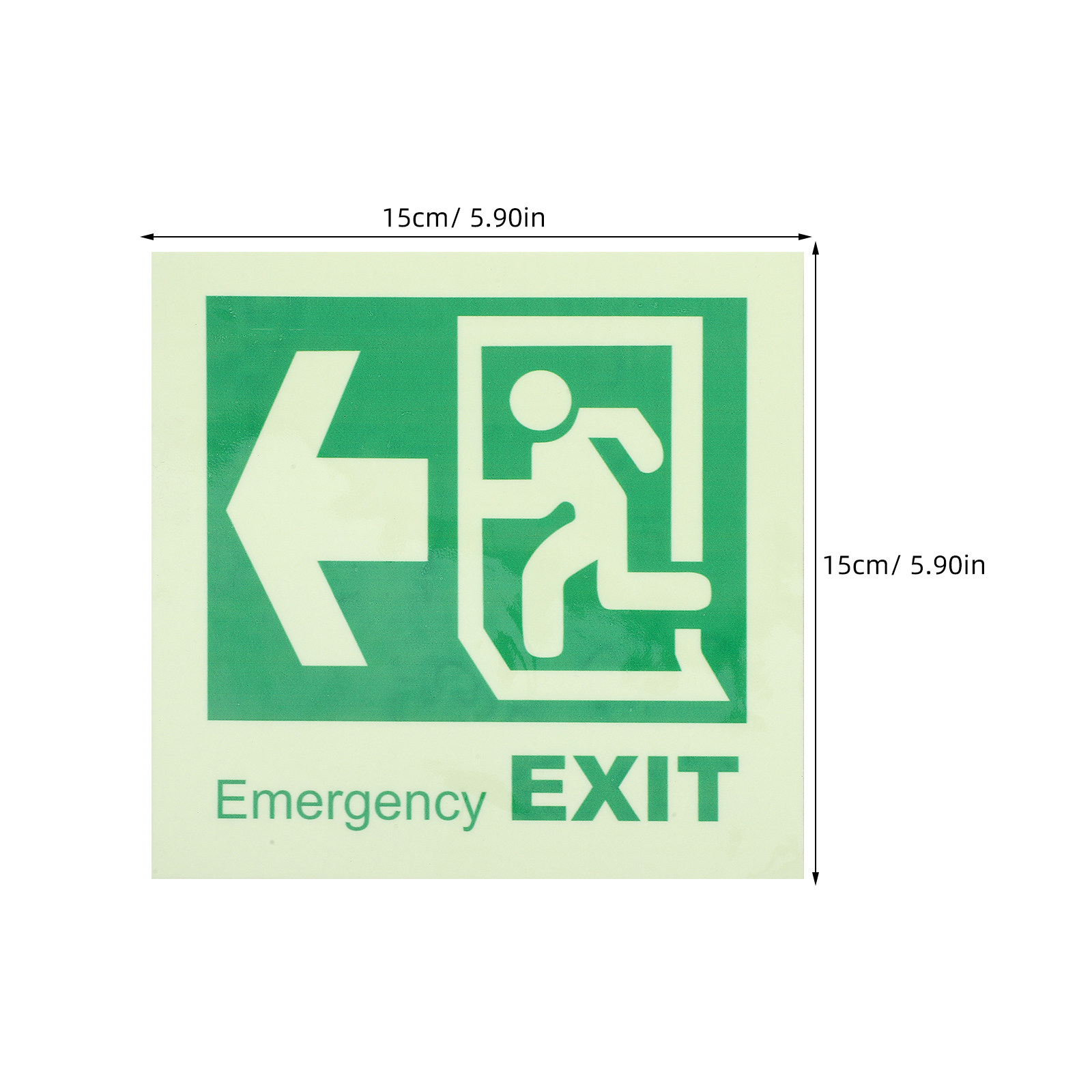 Selbstklebendes Leuchtendes No – Emergency Exit Sign Bewertung und Preis